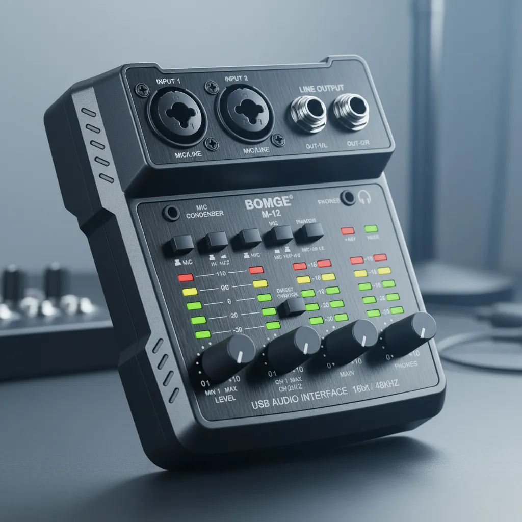 Interface De Áudio Usb Bomge Instrumentos De Gravação - 1