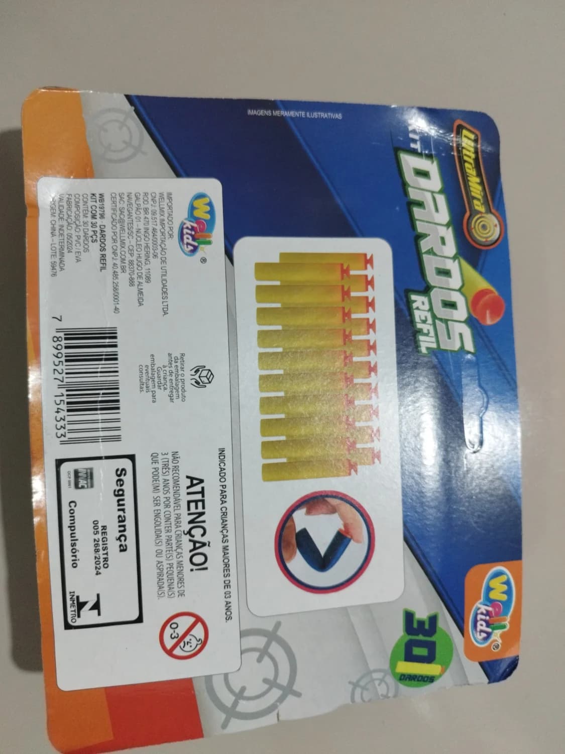 Kit Dardos Refil Com 30 Peças Da Well Kids - 2