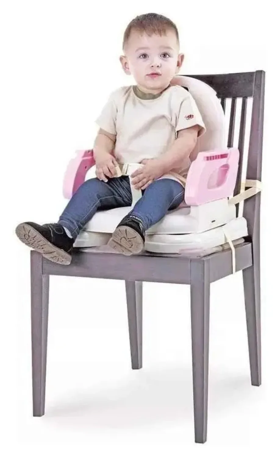 Cadeira De Alimentação infantil Cor Cinza Com Branco,Mastela - 6